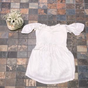 Hollister white loose off the shoulder top